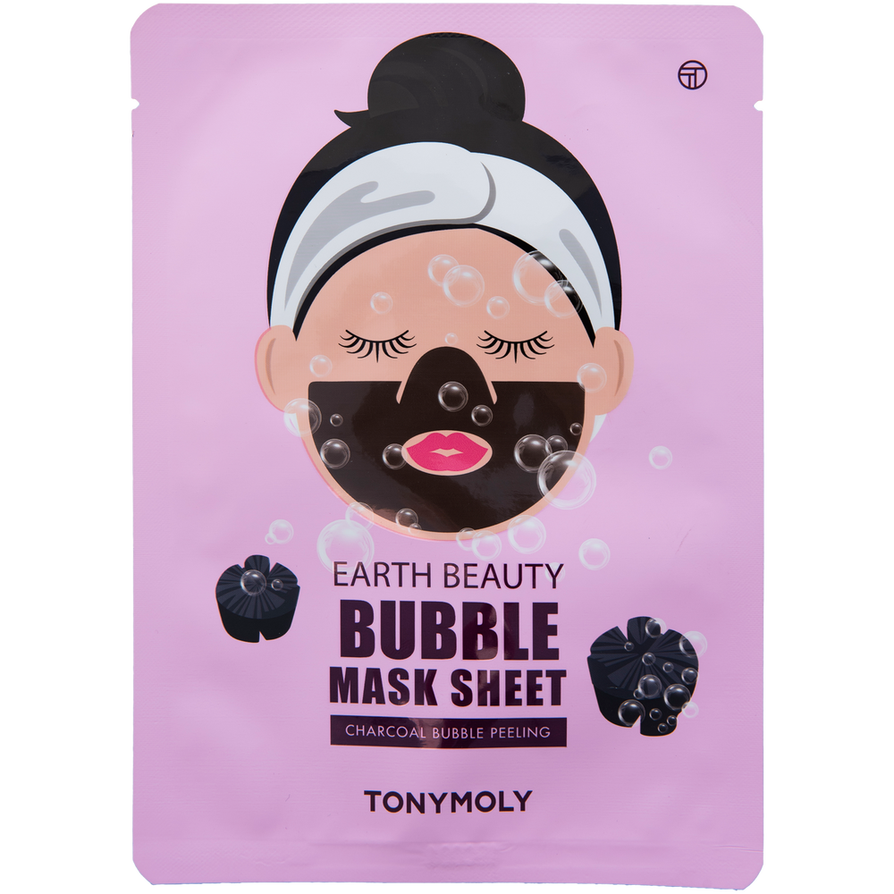TONY MOLY -  TONY MOLY EARTH BEAUTY bąbelkująca maseczka do twarzy, 18 ml