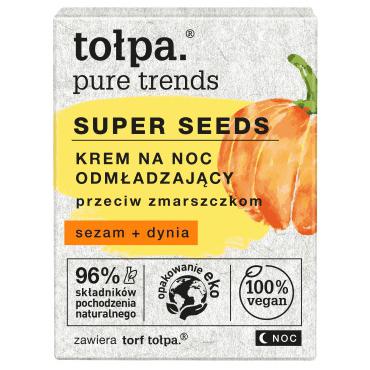 Tołpa -  TOŁPA Pure Trends, Super Seeds krem na noc odmładzający 50 ml