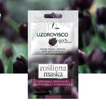 UZDROVISCO -  Uzdrovisco, Czarny Tulipan Roślinna maska redukująca zmarszczki, ujędrniająca i rozjaśniająca