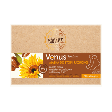 VENUS NATURE -  Venus Nature maska do stóp i paznokci, FeetCare 75 ml