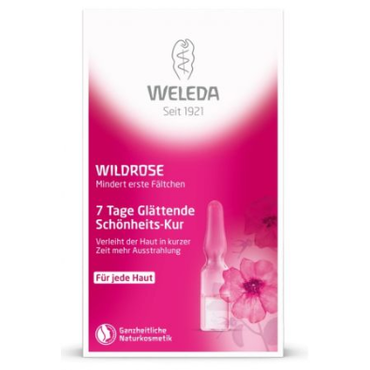 Weleda -  Weleda Wygładzająca 7-dniowa kuracja do twarzy z dzikiej róży w ampułkach 7 x 0,8 ml