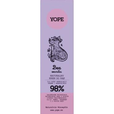YOPE -  YOPE Bez i Wanilia naturalny krem do rąk nawilża, wzmacnia, regeneruje 50 ml