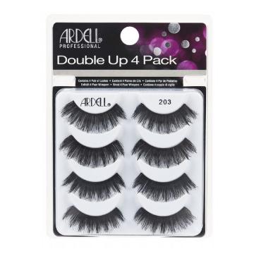  ARDELL Rzęsy Pełne BLACK Double Up 4-Pack Lash 203 Multipack